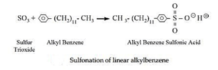 sulfonation of linear alkylbenzene